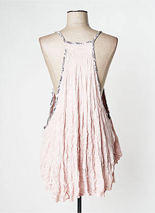 Tunique manches longues fermeture boutonnée sur le devant rose LAUREN VIDAL femme