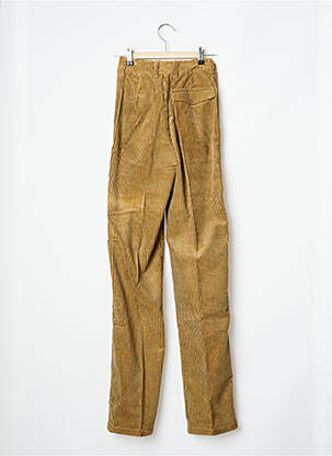 Pantalon droit taille haute taille haute beige SETRAK femme