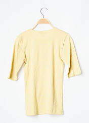 T-shirt jaune PETIT BATEAU pour fille seconde vue