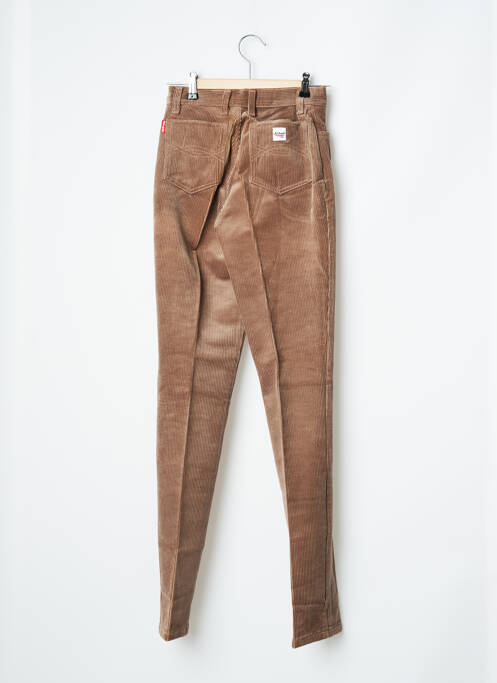 Pantalon slim marron SETRAK pour femme