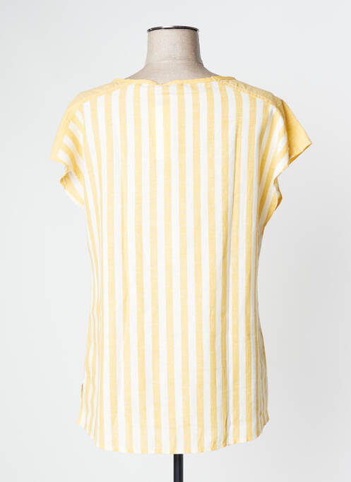 Tunique manches courtes jaune HALOGENE pour femme