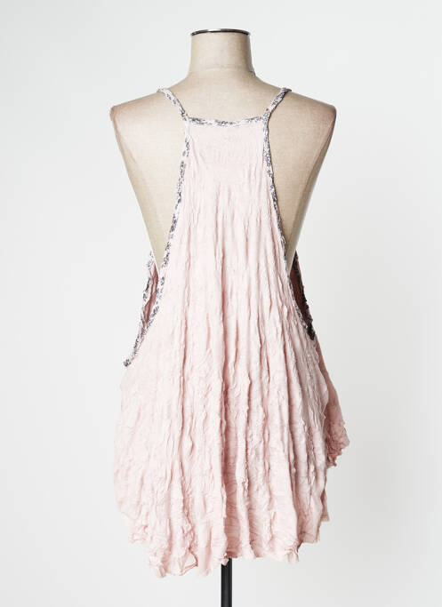 Tunique manches longues rose LAUREN VIDAL pour femme