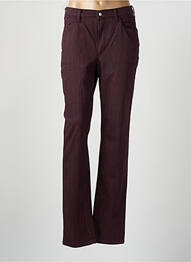 Pantalon slim tissage popeline taille normale violet STK femme