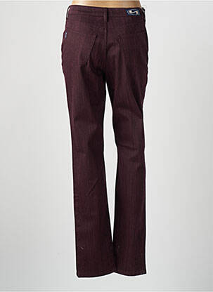 Pantalon slim tissage popeline taille normale violet STK femme