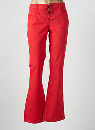 Pantalon flare taille normale taille normale rouge STK femme