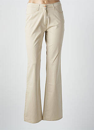 Pantalon flare stretch taille normale beige STK femme