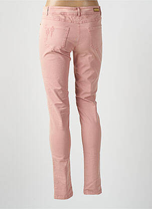 Pantalon slim tissage popeline taille normale rose BEST MOUNTAIN femme