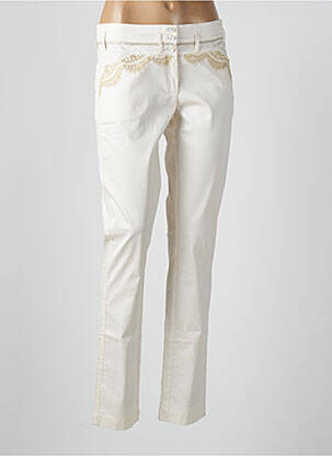 Pantalon slim stretch taille normale beige AVENTURES DES TOILES femme