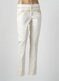 Pantalon slim stretch taille normale beige AVENTURES DES TOILES femme