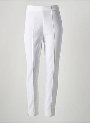 Pantalon slim stretch taille normale beige LE COMTE femme