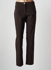 Pantalon slim marron AVENTURES DES TOILES pour femme seconde vue