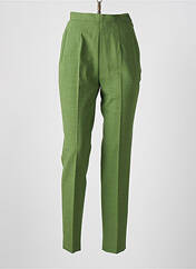 Pantalon slim vert FRANCOIS FAVEL pour femme seconde vue