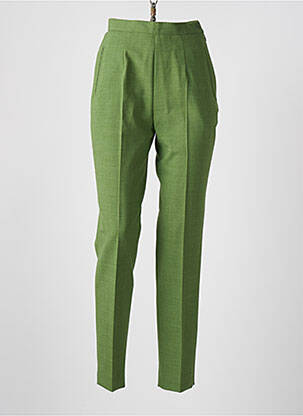 Pantalon slim vert FRANCOIS FAVEL pour femme
