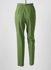Pantalon slim vert FRANCOIS FAVEL pour femme seconde vue