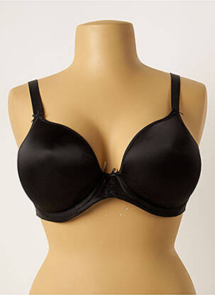 Soutien-gorge effet matière satinée haut soutien-gorge push-up noir ELOMI femme