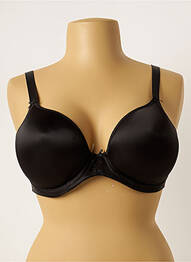 Soutien-gorge effet matière satinée haut soutien-gorge push-up noir ELOMI femme