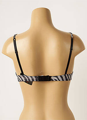 Soutien-gorge effet matière satinée haut soutien-gorge emboitant noir RAVAGE femme