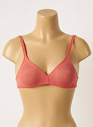 Soutien-gorge sans armature haut triangles orange HUIT femme