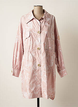Imperméable manches longues sans capuche rose OOF WEAR femme