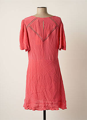 Robe courte manches courtes manches courtes rose STELLA FOREST femme