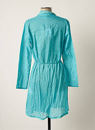 Veste kimono col châle bleu LA FIANCEE DU MEKONG femme