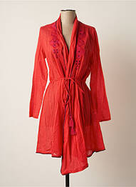 Veste kimono col châle rouge LA FIANCEE DU MEKONG femme