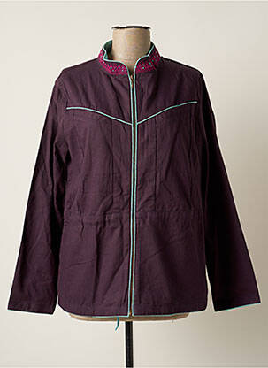 Veste casual poches violet LA FIANCEE DU MEKONG femme