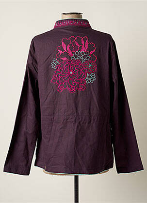 Veste casual poches violet LA FIANCEE DU MEKONG femme