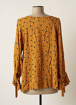 Blouse manches 3/4 manches 3/4 jaune STELLA FOREST femme
