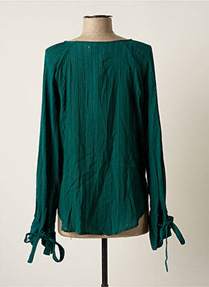 Blouse col rond manches longues vert STELLA FOREST femme
