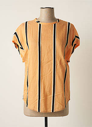 Blouse manches courtes manches courtes orange TELA femme