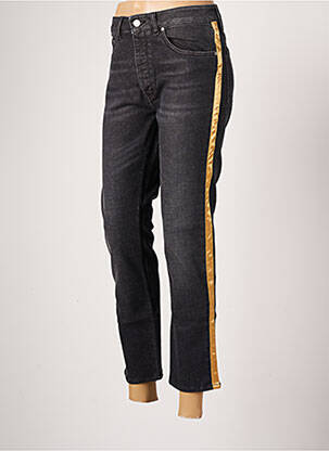 Pantalon 7/8 stretch taille normale noir REIKO femme