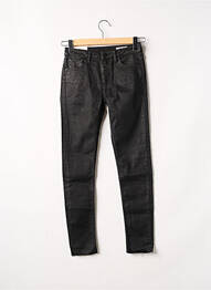 Pantalon 7/8 stretch taille normale noir REIKO femme
