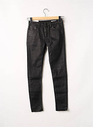 Pantalon 7/8 stretch taille normale noir REIKO femme
