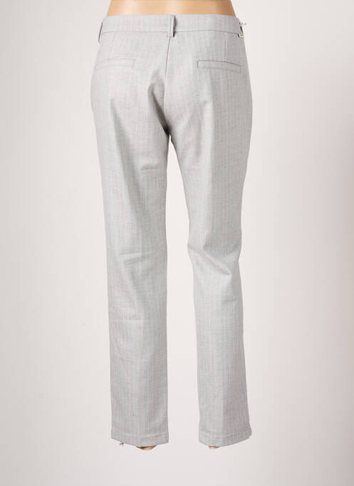 Pantalon 7/8 stretch taille normale gris REIKO femme