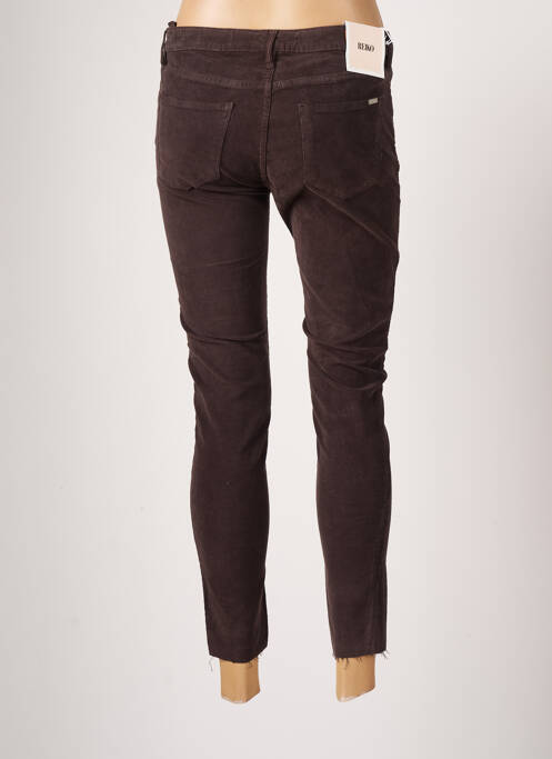 Pantalon 7/8 marron REIKO pour femme