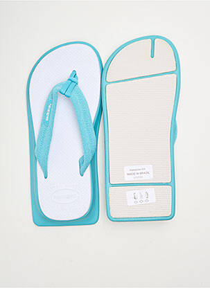 Tongs bout rond bout rond bleu HAVAIANAS unisexe