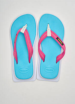 Tongs bout rond bout rond bleu HAVAIANAS unisexe