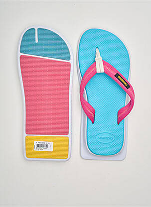 Tongs bout rond bout rond bleu HAVAIANAS unisexe