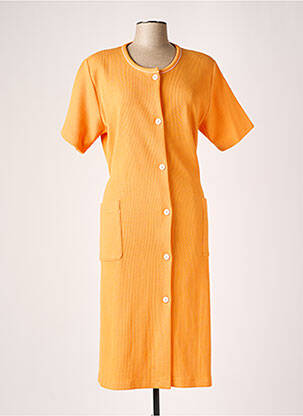 Chemise de nuit imprimé pois orange VANIA femme