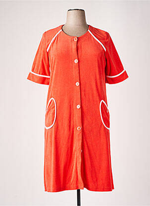 Robe de chambre orange CANAT pour femme