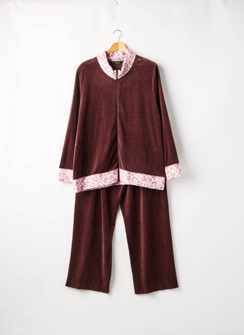 Pyjama marron REGENCE pour femme