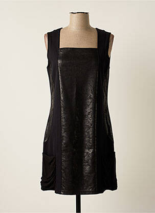 Robe mi-longue sans manche sans manche noir JEAN DELFIN femme