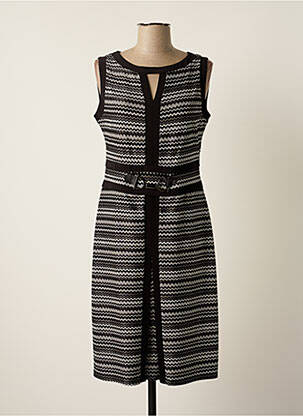 Robe mi-longue sans manche sans manche noir JOSEPH RIBKOFF femme