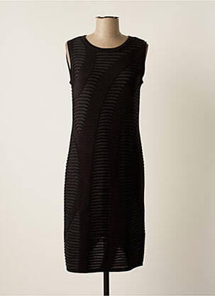Robe mi-longue sans manche sans manche noir VIRIATO femme