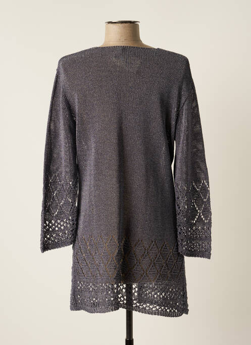 Gilet manches longues bleu FINETTE pour femme