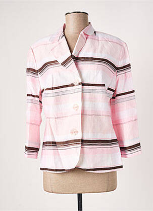 Veste casual epaulette rose BARBARA LEBEK femme