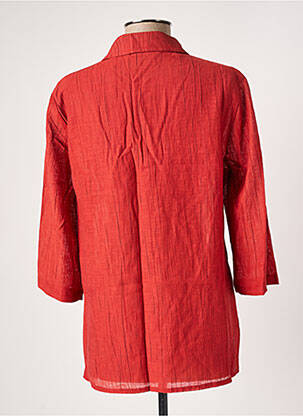 Tunique manches longues orange HUCKE WOMAN femme