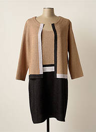 Ensemble robe type de veste casual beige JOSEPH RIBKOFF femme