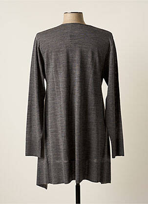 Gilet manches longues col v gris GARDEUR femme